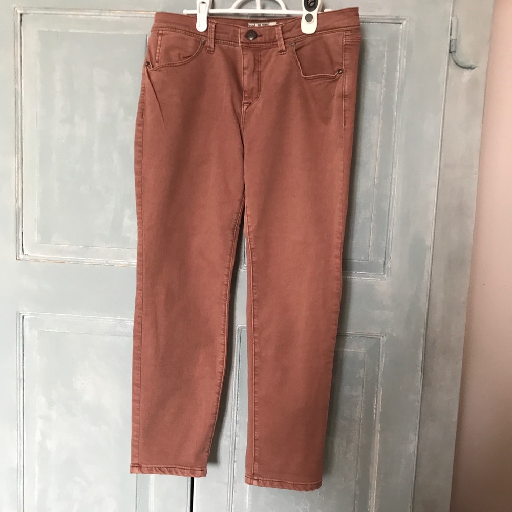 Free People jeans in Size 30 waist colour: beige ish , light burned orange